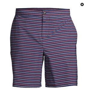 NWT Lands End 7" Sunset Swim Board Shorts Striped Size XL Lined Men’s